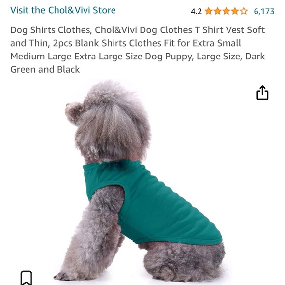 Two Piece Dog Shirts Small - Picture 5 of 5